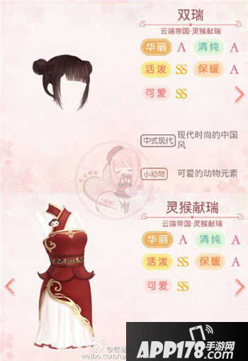 奇迹暖暖灵猴献瑞套装属性