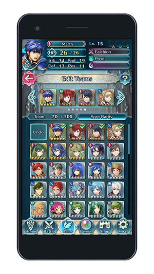 火焰纹章英雄游戏截图