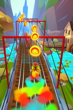 地铁跑酷绿色版游戏截图