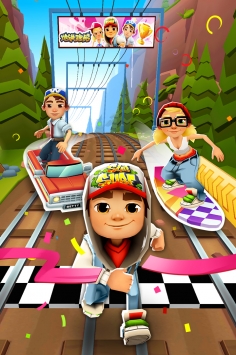 地铁跑酷绿色版游戏截图