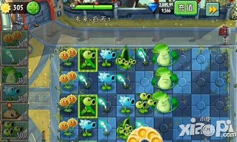 植物大战僵尸2未来世界第一关图文攻略