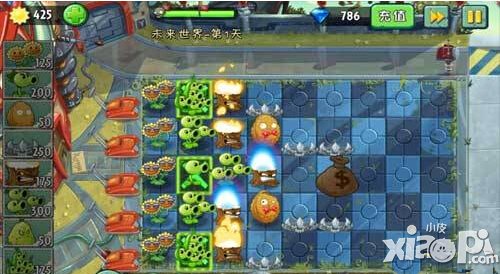 植物大战僵尸2未来世界第1天图文攻略 强化瓷砖模式登场