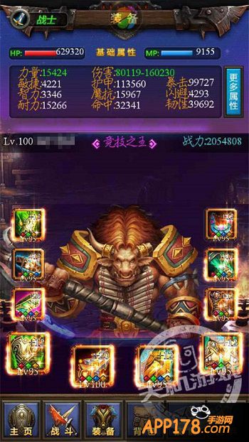 《天天挂机》满级战士装备