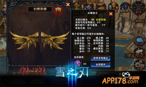 天下无双 《雪之刃》超级神翼王者梦