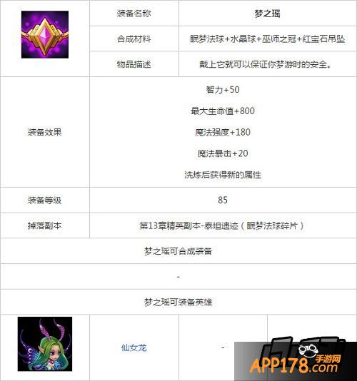 刀塔传奇仙女龙觉醒装备