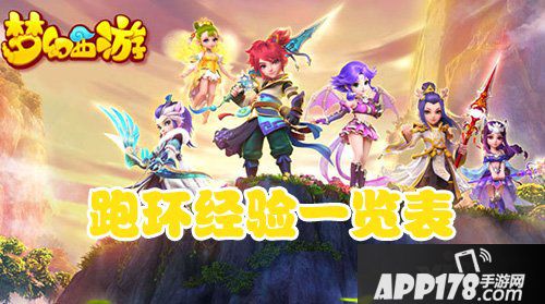 梦幻西游手游跑环经验表