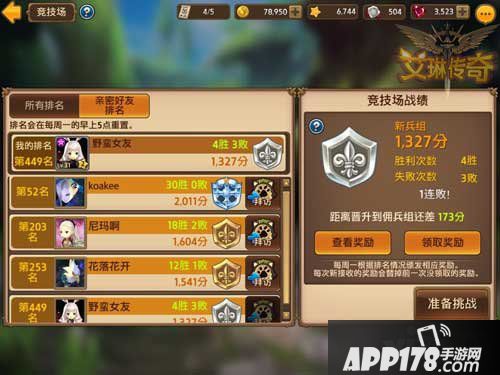 艾琳传奇竞技场奖励