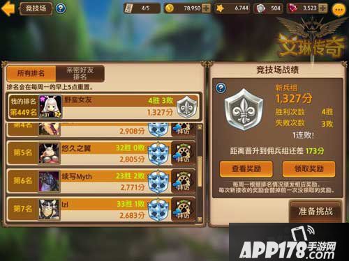 艾琳传奇竞技场奖励