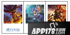 阵容2：虎力大仙+海若+武德星君