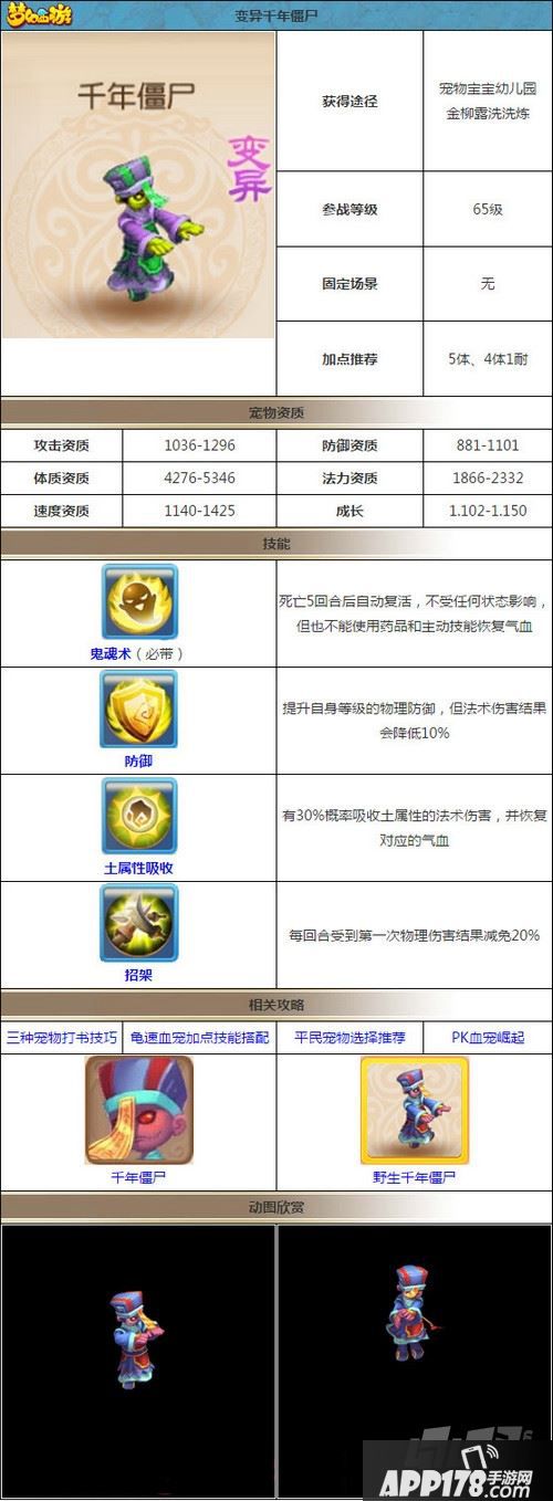 梦幻西游手游变异千年僵尸