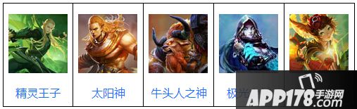 精灵王子+太阳神+牛头人之神+极光女神+令狐公主