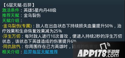 乱斗西游后羿第六层天赋