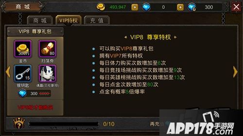 超级地城之光VIP价格表一览