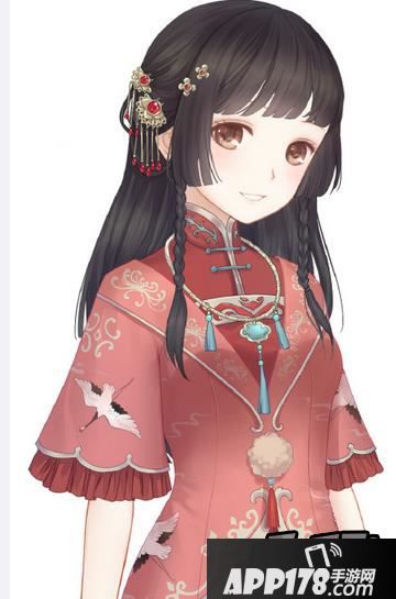 暖暖环游世界花鹤翎红套装细节展示