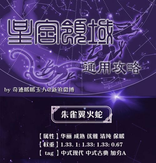奇迹暖暖朱雀翼火蛇高分攻略_朱雀翼火蛇16w顶配攻略