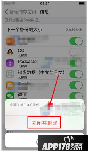 iphone6s怎么删除云备份 iphone6s云备份删除方法流程6