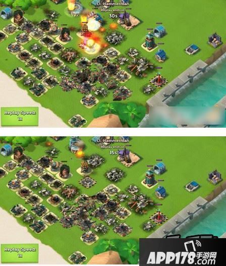 最后顶上的狙击塔补刀杀灭屌丝之时，就是坦克毁灭之时