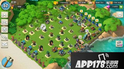 海岛奇兵50级20本收钻阵型展示