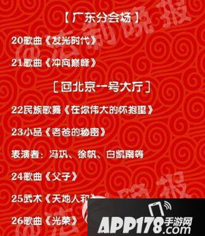 2016央视春晚节目单曝光 2016猴年央视春晚节目表3