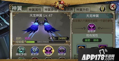 神翼参悟强力属性任你挑