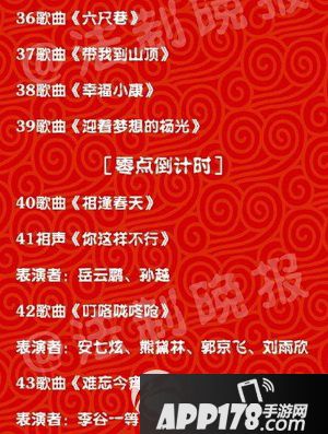 2016央视春晚节目单曝光 2016猴年央视春晚节目表5