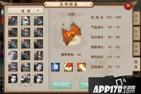 问道手游火鸦成长多少?