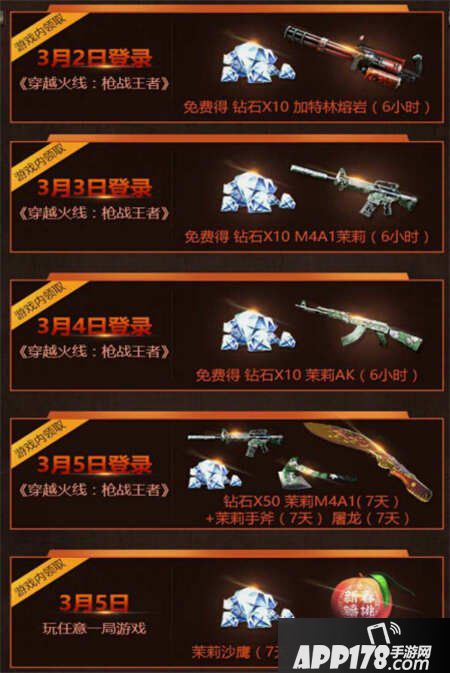 cf手游新版本活动