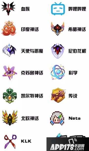 崩坏学园2装备图标系列详细分类