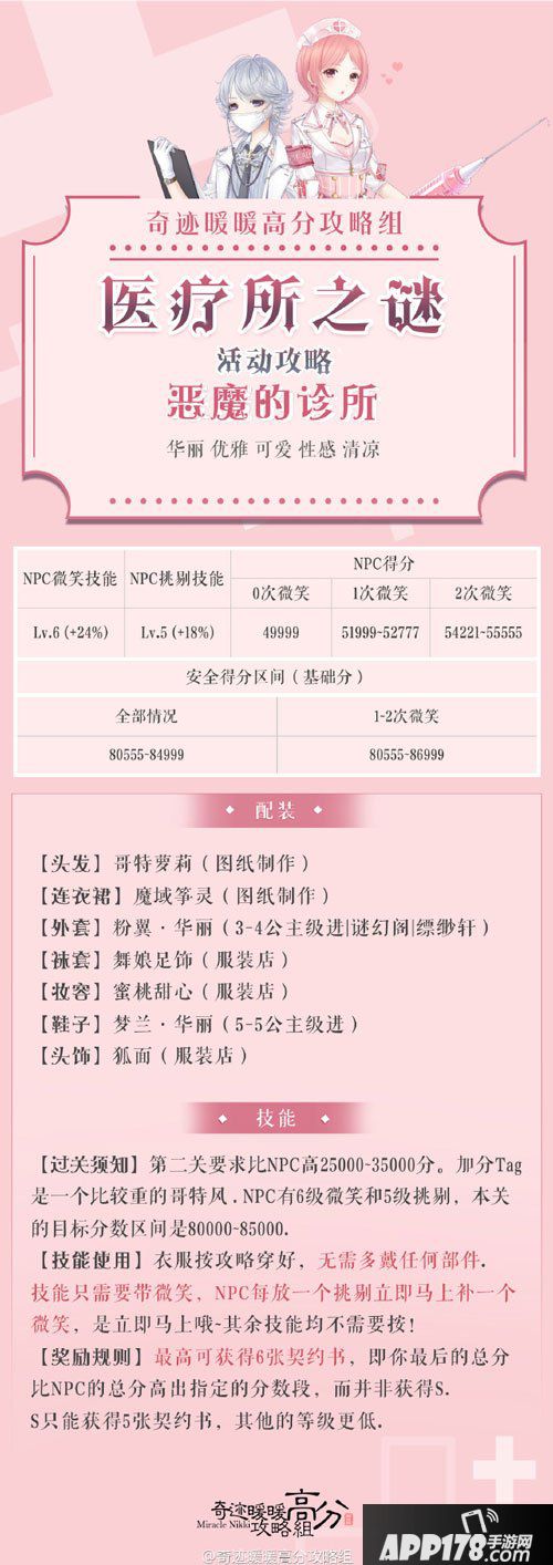 奇迹暖暖恶魔的诊所高赞攻略