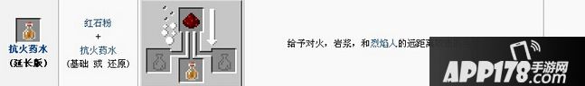 我的世界抗火药水合成表