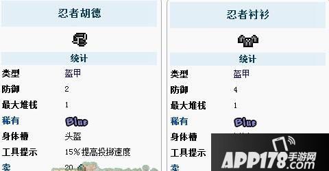 泰拉瑞亚忍者套装获取方法
