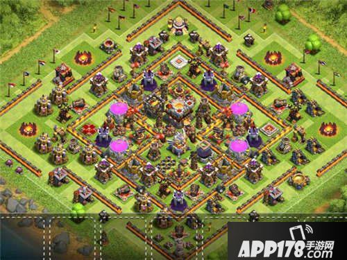 部落冲突11本护资源阵型分享