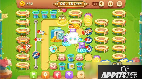 保卫萝卜3游乐场第27关图文攻略 游乐场第27关金萝卜通关布阵