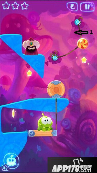 割绳子魔法2-8怎么过