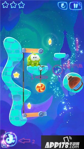 割绳子魔法1-13怎么过