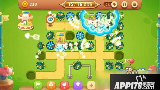 保卫萝卜3游乐场第31关图文攻略 游乐场第31关金萝卜通关布阵