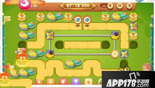 《保卫萝卜3》游乐场第4关金萝卜通关攻略