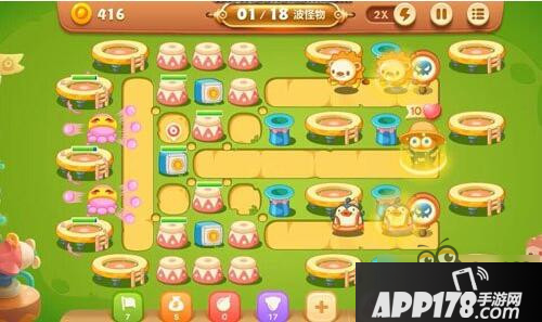 保卫萝卜3游乐场第17关攻略