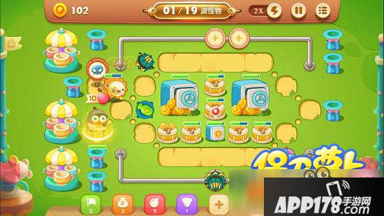 保卫萝卜3游乐场第26关图文攻略 游乐场第26关金萝卜通关布阵