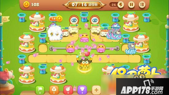 保卫萝卜3游乐场第7关图文攻略 游乐场第7关金萝卜通关布阵