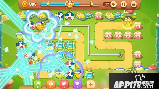 保卫萝卜3游乐场第30关图文攻略 游乐场第30关金萝卜通关布阵