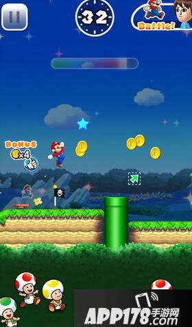 超级马里奥跑酷反弹跳跃