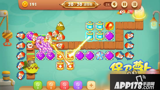 保卫萝卜3燃爆新春第5关金萝卜攻略 爆竹关卡第5关攻略