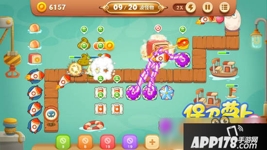 保卫萝卜3燃爆新春第5关金萝卜攻略 爆竹关卡第5关攻略