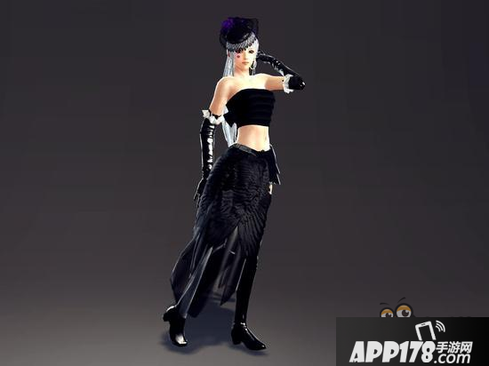 洛奇英雄传永恒伊菲黑色混搭 裹胸显高贵气质