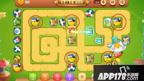 保卫萝卜3燃爆新春8关金萝卜怎么打 新春地图8关攻略