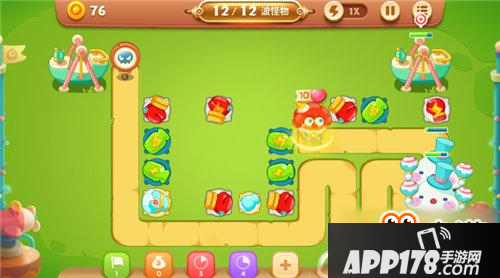 保卫萝卜3手游冒险模式游乐场 第31关金萝卜攻略