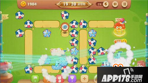 保卫萝卜3手游冒险模式游乐场 第8关金萝卜攻略