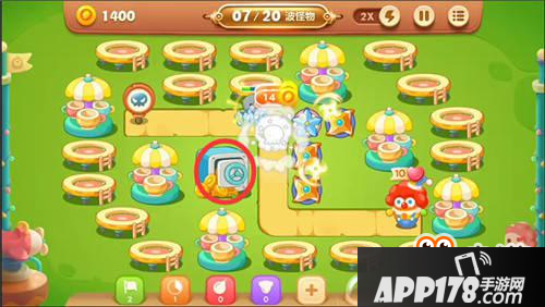 保卫萝卜3手游冒险模式游乐场 第2关金萝卜攻略