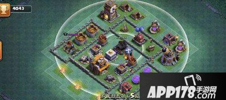 部落冲突夜世界5本阵型